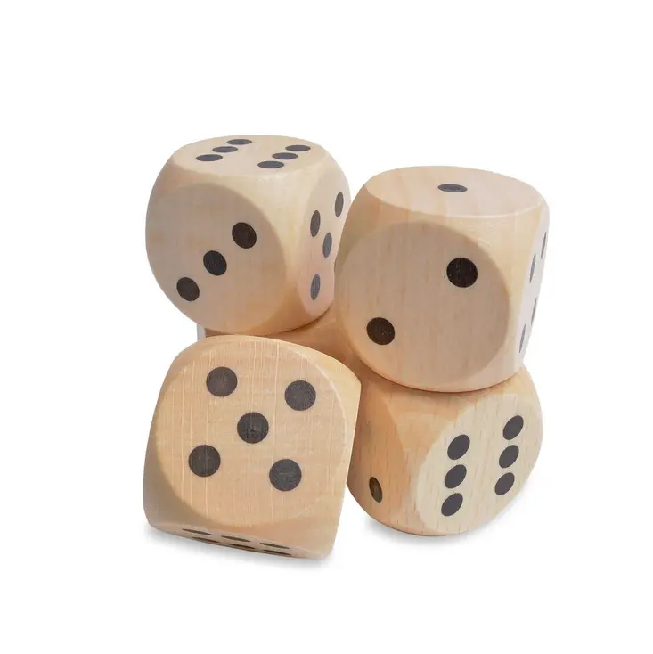 Kostka (kości) do gry duża jasna